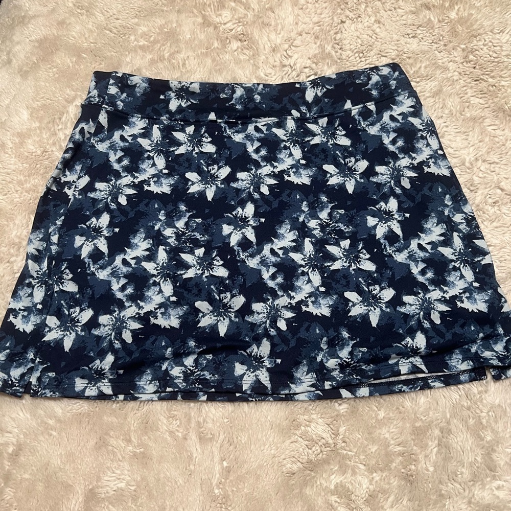 Tranquility by Colorado Clothing Navy Floral Mini Skort